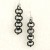 Bl;ack/Silver Earring 