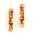 Red/Gold Earring 